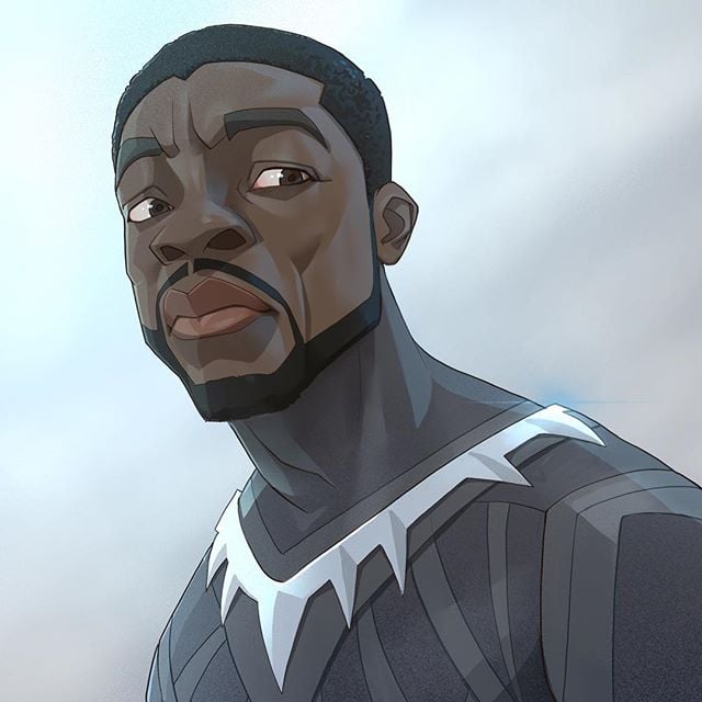 Pantera Negra |: 23 héroes de Marvel reinventados por Xi Ding |: bayas de cerebro