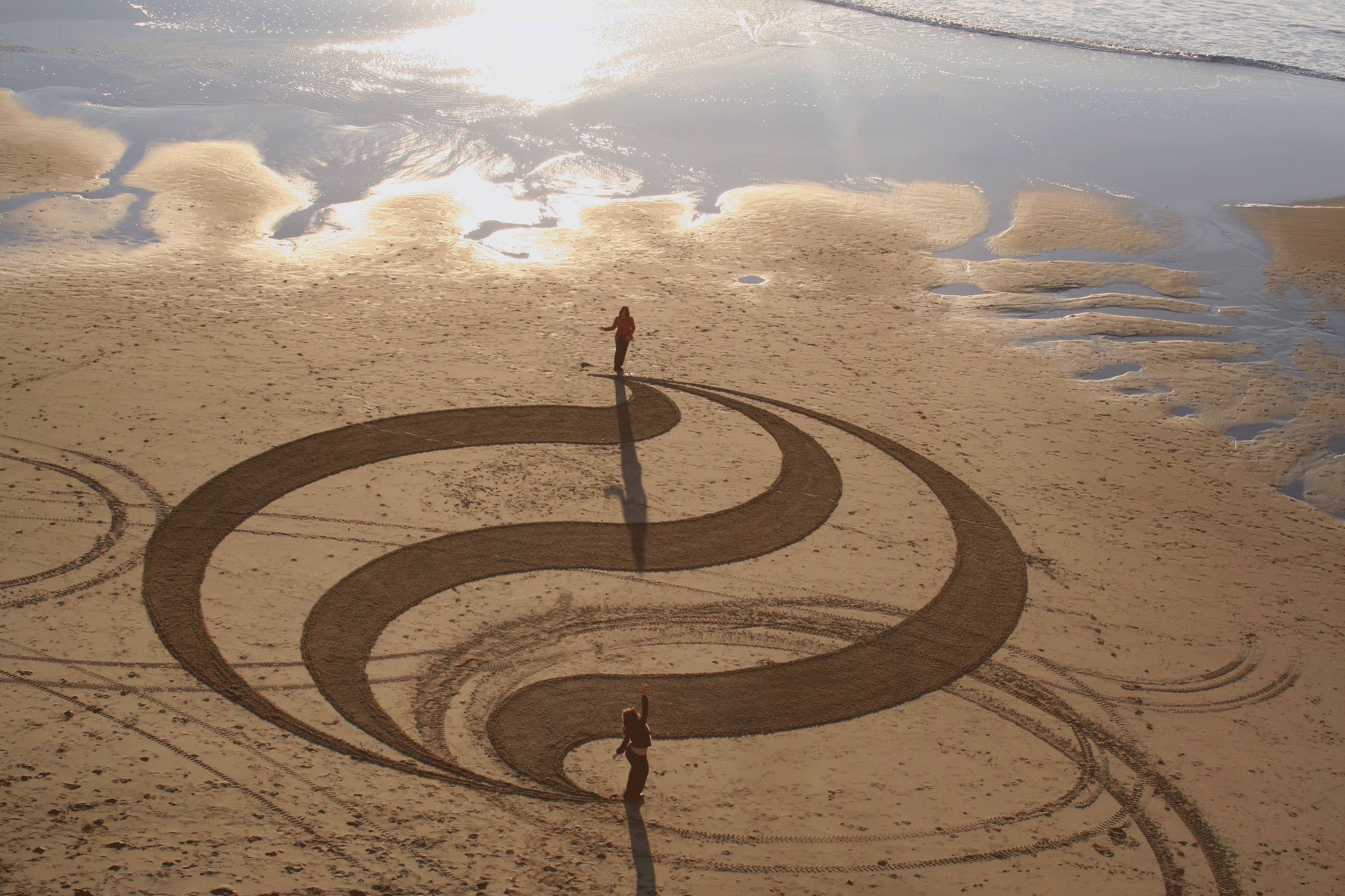 Beach impactante de arte de la playa, Andrés Amador por 9